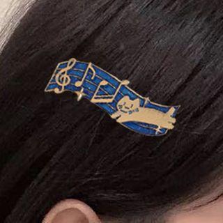 Cartoon Musical Note Hair Clip As Shown In Figure - One Size