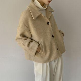 Collared Drop-shoulder Jacket