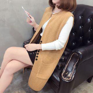 Single Breasted Knit Vest