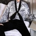 Tie Neck Loose-fit Shirt
