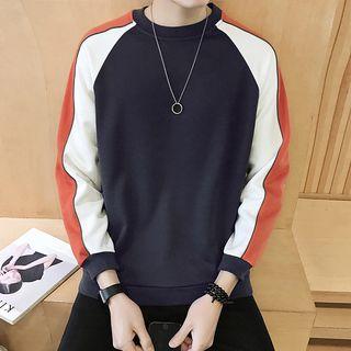 Three-tone Raglan-sleeve Sweatshirt