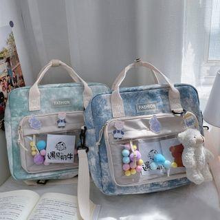 Pvc Panel Tie-dye Messenger Bag
