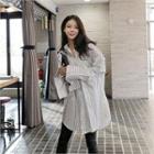 Pocket-front Stripe Loose-fit Shirt