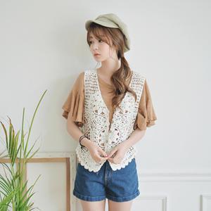 Crochet Knit Vest