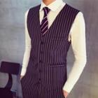 Pinstriped Suit Vest