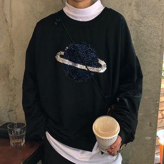 Long-sleeve Planet T-shirt Black - One Size