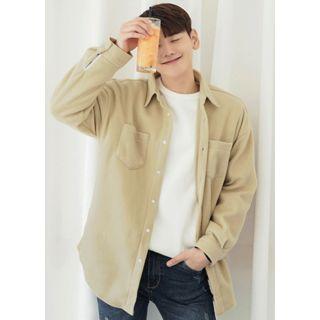 Dual-pocket Fleece Shirt
