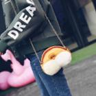 Corgis Shape Chenille Cross Bag / Coin Purse