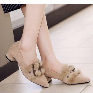 Chunky-heel Strapped Loafers