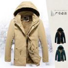 Detachable Hood Fleece-lined Parka