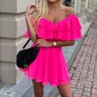 Off Shoulder Mini A-line Dress
