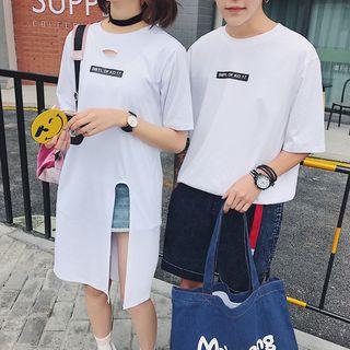 Couple Matching Lettering Dress / T-shirt