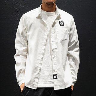 Applique Long-sleeved Shirt