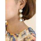Bold Faux-pearl Drop Earrings One Size