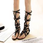 Cutout Roman Sandals
