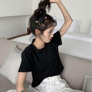 Short-sleeve Plain T-shirt Oop - L