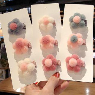 Set: Bobble Flower Hair Clip