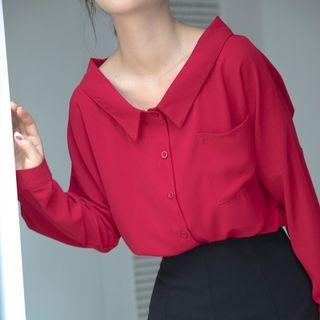 Collar Button-up Blouse