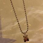 Bear Pendant Alloy Necklace 1 Piece - Necklace - Gold - One Size