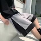 High-waist Mock Two Piece Shorts