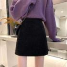 Mini A-line Gitter Skirt