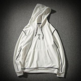 Embroidered Kangaroo Pocket Hoodie
