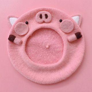 Pig Accent Beret As Shown In Figure - One Size