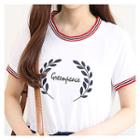 Printed Tie-waist T-shirt Dress