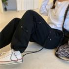 Plain Strappy Sweatpants