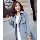 Double Button Trench Coat With Belt