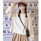Puff Sleeve Pullover Almond - One Size