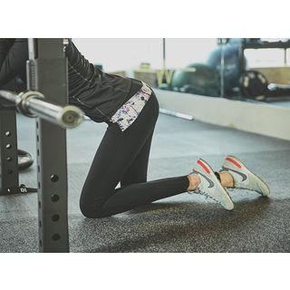 Floral-trim Gym Leggings