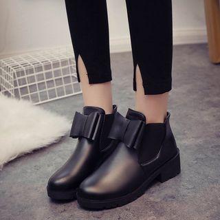 Bow-accent Chelsea Boots