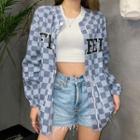 Checker Print Jacket