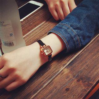 Square Skinny Strap Watch