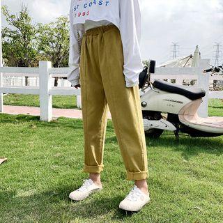 Band-waist Straight Leg Jeans