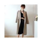 Double-breasted Wool Blend Handmade Coat