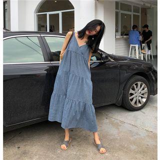 V-neck Spaghetti-strap Dress