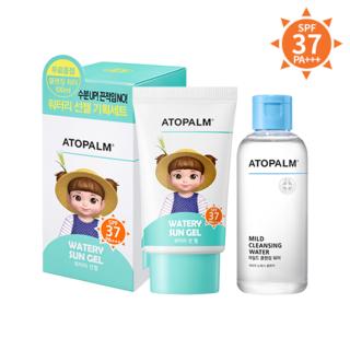 Atopalm - Watery Sun Gel Set: Sun Gel Spf37 Pa+++ 60ml + Mild Cleansing Water 100ml 2pcs
