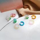 Set Of 3: Flower Resin Cuff Earring