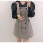 Double Breasted Jumper Dress / Blouse