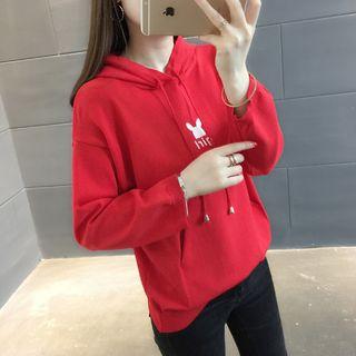Print Hooded Sweater