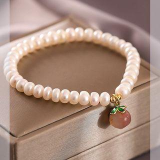 Faux Pearl Bracelet Pearl White - One Size