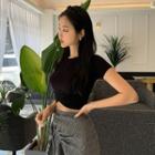 Petal Hem Cropped Top