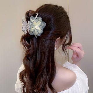 Flower Hair Claw Green - One Size