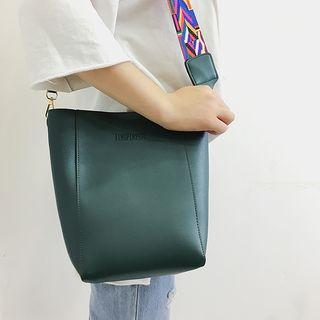 Pattern Strap Bucket Bag