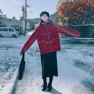 Genuine Shearling-lined Duffle Jacket