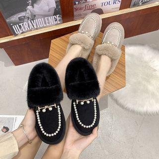 Fleece Cuff Ankle Snow Boots