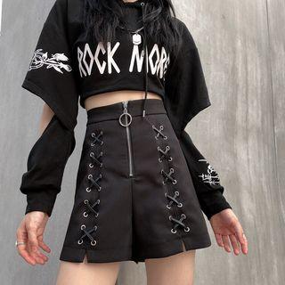 High-waist A-line Wide Leg Pants