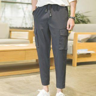 Pinstripe Harem Cargo Pants